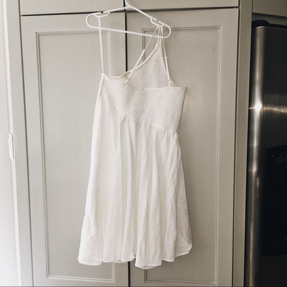 White, one shoulder dress - Picture 2 of 2